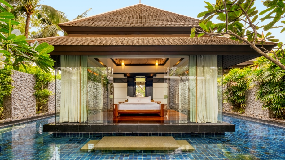 DoublePool Villa Bedroom Banyan Tree Phuket