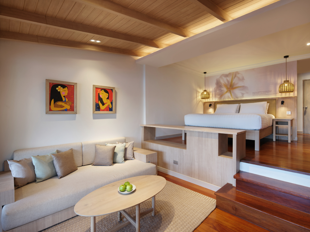 Seaview Hillside Suite - Bedroom and Living room 2 (1).jpg